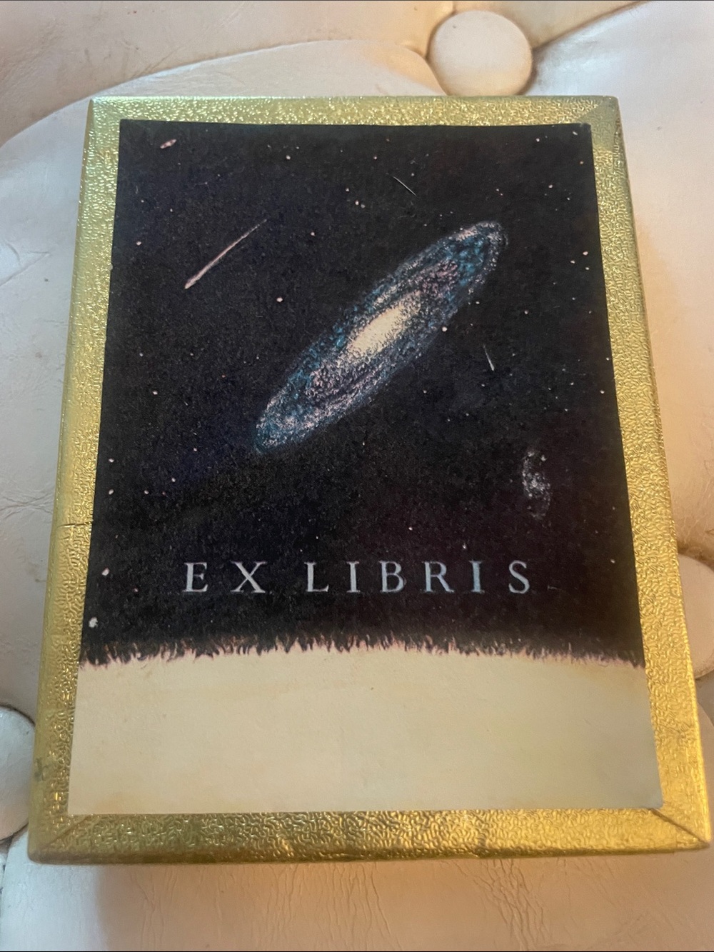 Vintage Ex Libris Gold-Trim Galaxy Artwork Bookplates 43